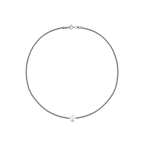 Collar perla de cultura cultivada blanca regalo aniversario Classics