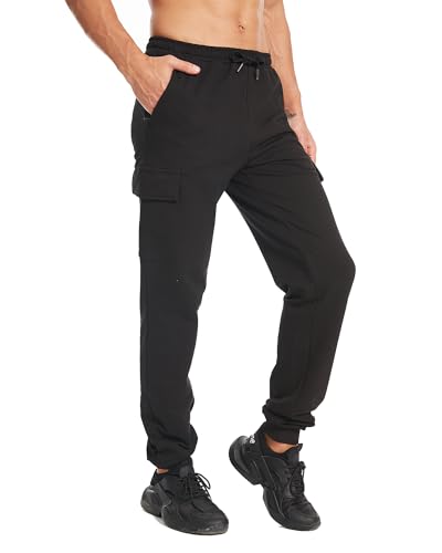 34/36 Inseam Sweatpants for Tall Men Extra Long Joggers Workout Pants with Zipper Pockets3