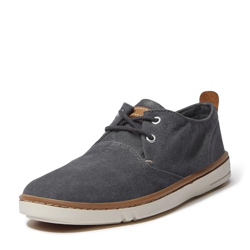 Timberland Men's Hookset Low Lace-Up Sneaker, Black Canvas, 10 Wide