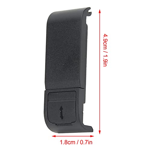 Porta lateral para GoPro Hero 10 9 preta, tampa plástica de substituição da bateria acessórios da ca