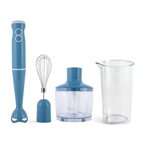 Tognana Iridea, Frullatore a Immersione 3in1, plastica-acciaio inox,Carta da Zucchero