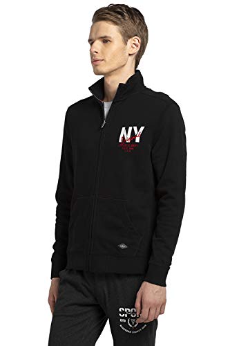 Image of Van Heusen Men's Cotton Crew Neck Modern Fit Sweatshirt (Ihjk1Lxd80003 Black XXL)