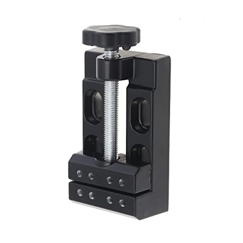 Omninmo Mini Bench Vice Clamp Mini Flat Clamp Table Jaw Drill Press Vise Opening Parallel Table Vise For Watch Repairing Jewelry Walnut Nuclear Clip Diy Sculpture Grinding Craft Carving Bed Tools #TOP6