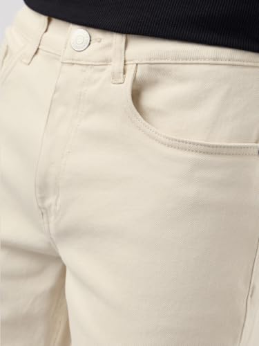 Image of The Souled Store Straight-Fit Denim: Men and Boys Cotton Blend Straight Fit Cargo Pockets Lightweight Everyday All-Season Denim Jeans