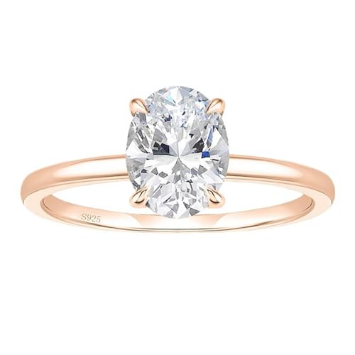 Bague Mariage 4 Griffes en Argent Massif et Grand Zirconium Ovale