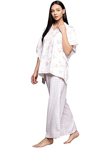 Image of ZIYAA Women Women's Orange Rayon Night Suit Set