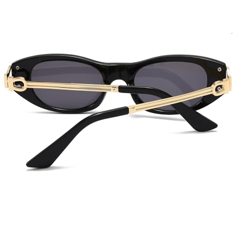 Oval Cat Eye Sunglasses Women Men Retro Small Cute Trendy Sunglasses 90s Vintage Shades3