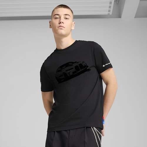 PUMA Men's BMW M Motorsport Graphic T-Shirt, Black SS25, Small - image 2