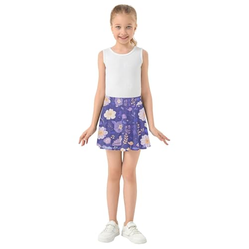 Athletic Skirts for Girls with Shorts Flowy Skort for Little Girl Pleated Skirt for Kids with Pockets3