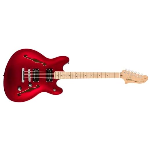 Squier by Fender Affinity Starcaster MN Candy Apple Red. Guitarra Eléctrica