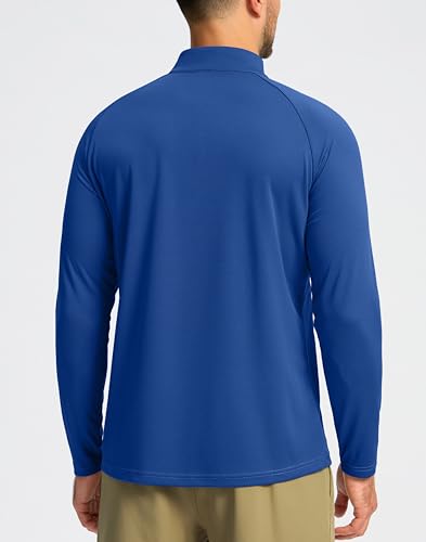 Image of G Gradual Men's Quarter Zip Pullover Running Athletic Shirts Long Sleeve | Lightweight, Quick Dry, Moisture Wicking, Sun Protection, 1 /4 Zip Golf Pullover for Men Workout, Gym, Hiking, Casual