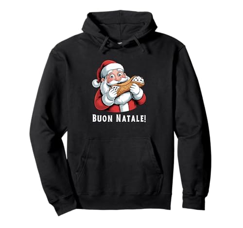 Joyeux noël en italien buon natale sweat à capuche