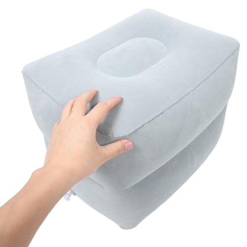 Reposapiés inflable Healeved de 2 capas compresible de terciopelo suave 5