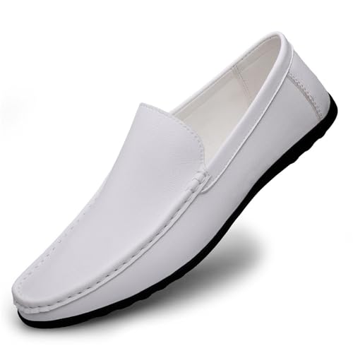 Fashion Mens Loafers Shoes Pu Leather Fashion Moccasins Shoe Solid Color Slip-on2