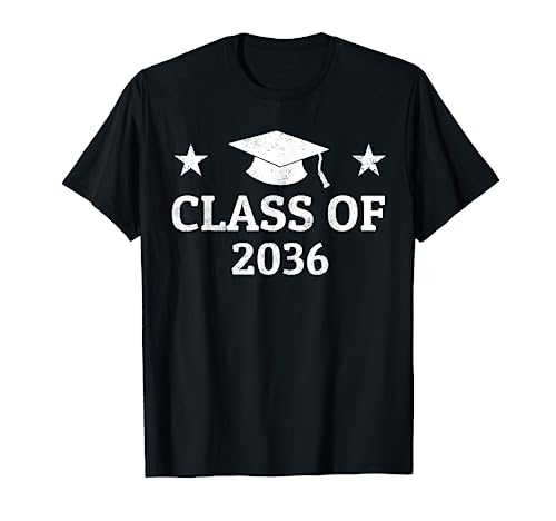 Class Of 2036 Grow with Me Kindergarten To Graduation Senior Camiseta