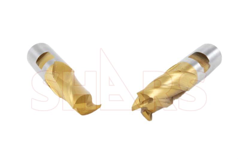 Image of Shars 3 /16 inch -3 /4 inch (20 PCS) HSS Tin Coated (2 & 4 Flute) Single End Mill Set 404-5901#