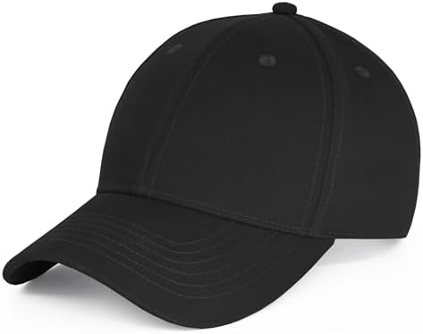 Artexia Baseball Cap 100% Cotton Hats for Men Hats for Women Cooling Performance Womens Baseball Caps Black Baseball
