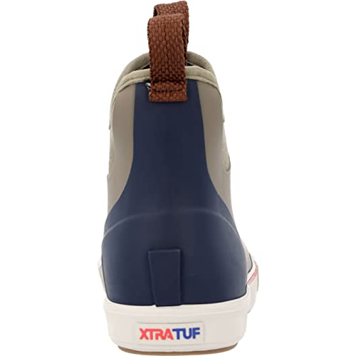 Image of XTRATUF 6 inch Men's Vintage Ankle Deck Boot - Lightweight, 100% Waterproof Rubber Footwear - Slip-Resistant Outsole - Moisture-Wicking Liner - Pre-Distressed Finish
