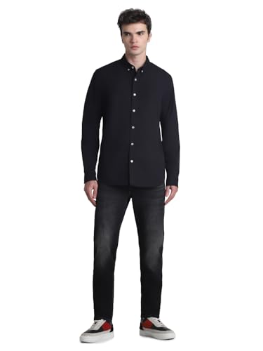 Image of Jack & Jones Men's Cotton Solid Slim Fit Shirt