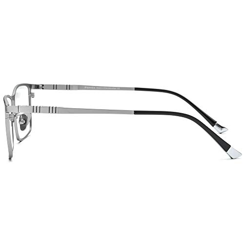Image of FONEX Titanium Glasses Frame for Men,Square Eyewear Full Optical Eyeglasses F85641