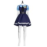 Zynthovra Judy Cosplay Hopps Costume Bunny Police Officer Uniform Women Halloween Outfit Full Set (M)