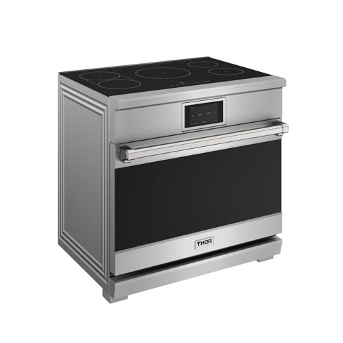 Image of THOR Kitchen 36 Inch Professional Induction Range with Tilt Panel Touch Control - Model XRI36E