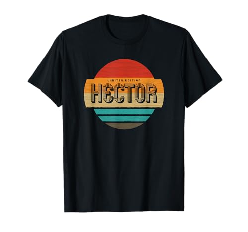 Hector Nombre Retro Vintage Sunset Limited Edition Camiseta