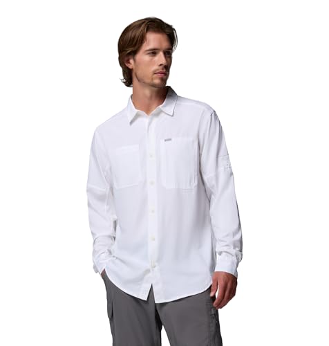 Image of Columbia Men Omni-Shade Silver Ridge Utility Lite Hiking and Trekking Long Sleeve Shirt