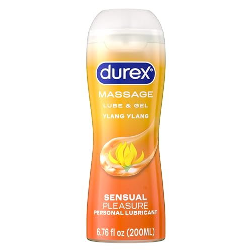Durex Water Based Lube, Touch & Play Personal Lubricant with Ylang Ylang, Lube for Women & Men, 6.76 fl oz