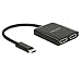 Produktbild Delock USB Type-C Splitter (DP Alt Mode) > 2 x HDMI out 4K 30 Hz