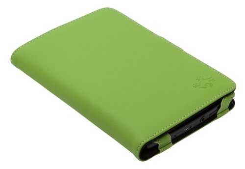Die original GeckoCovers Hülle für den Sony PRS T1 und Sony PRS T2 Touch E-Reader Ebook Cover Hülle in der Farbe grün / green - im praktischen Buchstyle mit original Gecko Applikation.