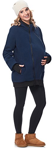 Be Mammy Chaqueta Abrigo Premamá Panel Extraíble Embarazo Ropa Invierno BE20-181 - Imagen 3