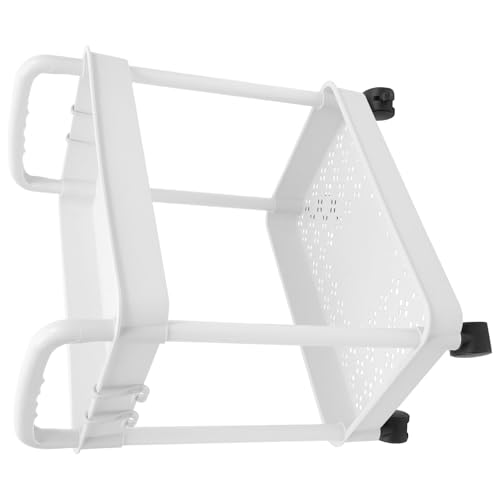 Hohopeti Carrito Organizador Rodante de 2 Niveles Ruedas para Cocina, Baño y Lavandería, Estante Móvil Multifuncional para Almacenamiento Hogar