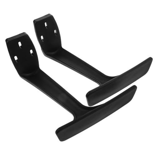 Genérico 1 Par Accesorios para Sillas De Oficina Almohadillas para Brazos De Silla De Juego Repuestos para Sillas De Oficina Sillones Asiento Elevador Soporte para Brazo Black El Plastico