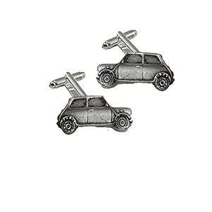 Mini Stad ref152 3D Tinnen Effect Auto Manchetknopen Handgemaakt In Sheffield