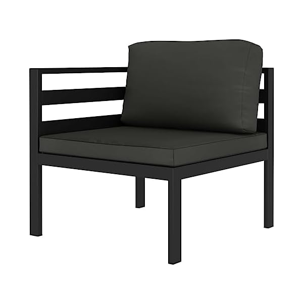 Modulares Aluminium Lounge-Set Anthrazit 10-teilig
