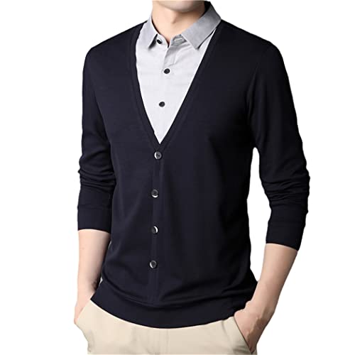 Cardigan en tricot de style classique business avec finitions slim fit