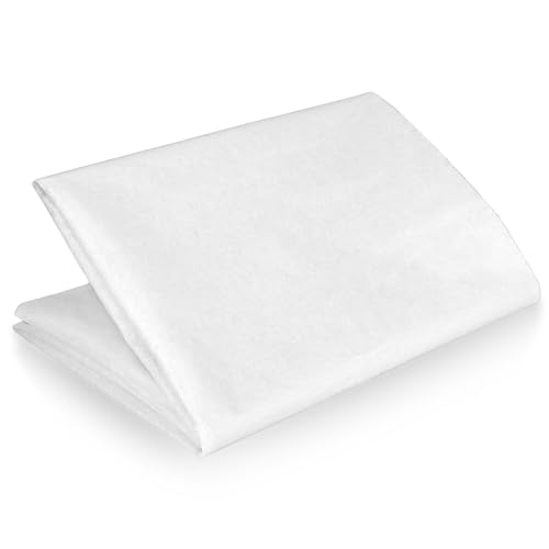 JJUNW 2 Meter B&uuml;gelvlies Stoff, Wei&szlig; B&uuml;gelvlies 1m breit B&uuml;geleinlage Wei&szlig;e Vliesstoff Einlagestoff Leichtes Einlagestoff zum Aufb&uuml;geln f&uuml;r N&auml;hhandwerk Basteln Heimwerken Stickereien(30g/m&sup2;)