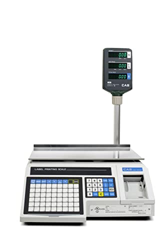 Báscula CAS LP-1000NP con impresora y poste capacidad 30lb miniatura 2