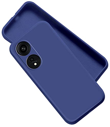 Image of A rtistque Liquid Silicone Back Cover Case for Oppo A1 Pro Matte Shockproof TPU Soft Flexible with Camera Protection - Blue