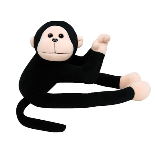 Image of TOYTALES Namaste Hanging Monkey Toy | Cute Stuffed Animal Soft Toy for Kids | Small Huggable Plush for Girls & Boys | Ideal Gift for Babies and Home Decor | (45CM, Black)