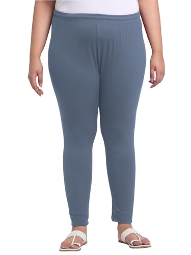Image of Soft Cotton Ankle Lenght Solid Regular and Plus 35 Colours Leggings for Womens and Girls (Sizes :- M to 6XL)