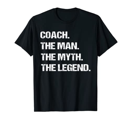 Coach The Man Myth Legend Cool USA Hockey su ghiaccio regalo sportivo Maglietta