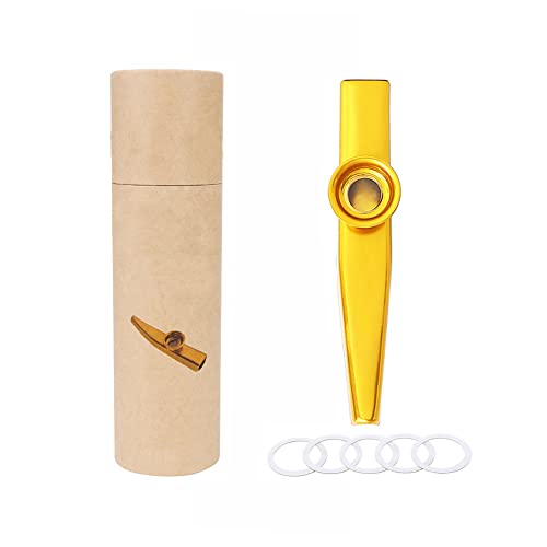 Alnicov Kazoo en alliage d’aluminium avec 5 membranes de flûte de kazoo et une belle boîte pour instruments de musique… - Les Beatles, Paul McCartney, John Lennon, RIngo Starr, George Harrison Alnicov Kazoo en alliage d'aluminium avec 5 membranes de flûte de kazoo et une belle boîte pour instruments de musique…