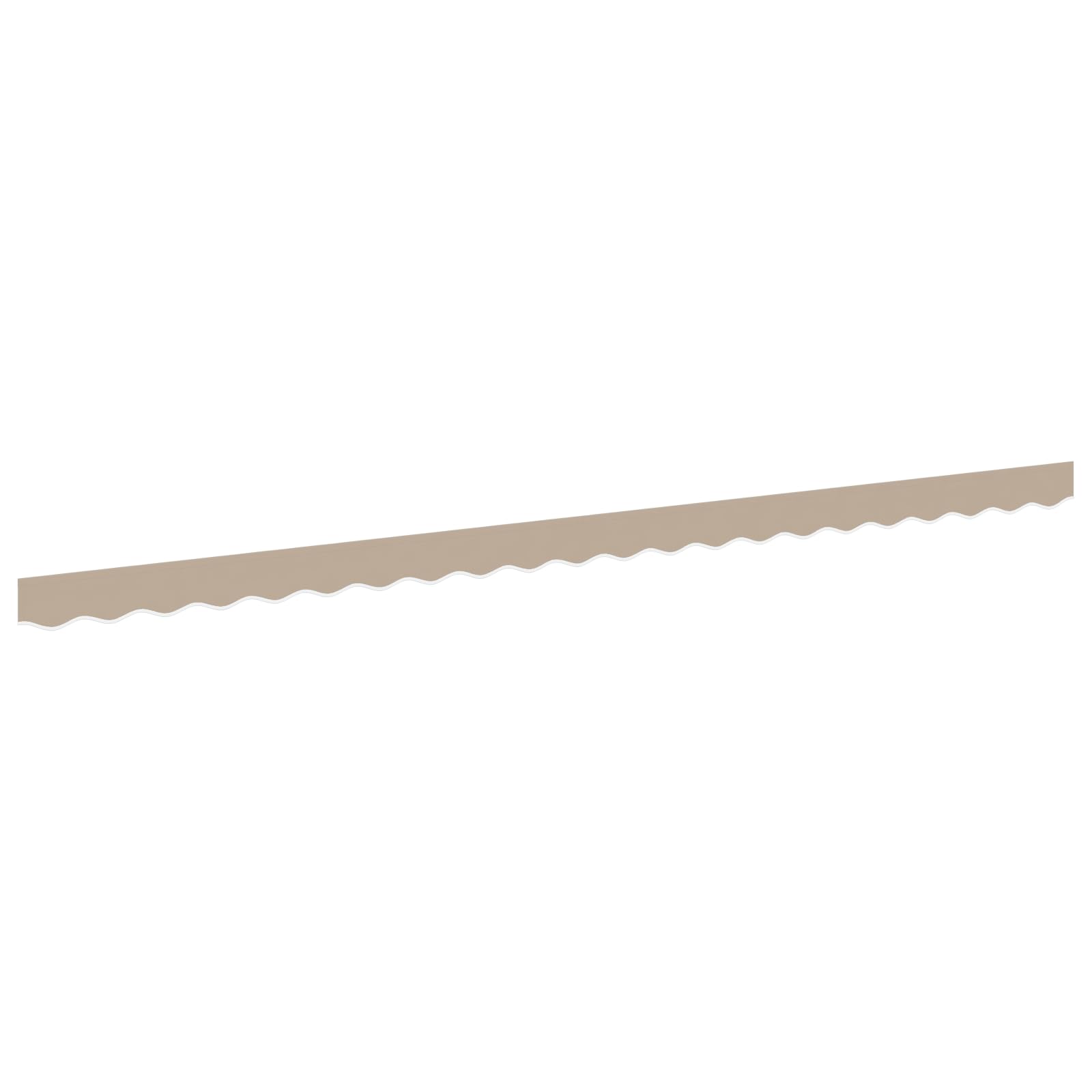 Tissu de Remplacement de Cantonnière d’auvent, Lambrequin pour Store Toile de Remplacement Bandeau Banderole Store Banne Cadre de 5 m Beige 4,8x0,2 m