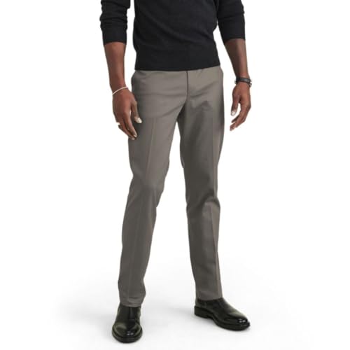 Dockers Men's Signature Khaki Slim Fit Iron Free with Stain Defender®, Dark Pebble, 32W x 30L - image 1
