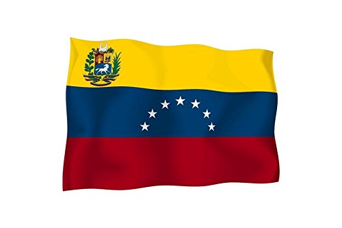 Adesivo In Vinile 3S MOTORLINE Per Auto – Bandiera Del Venezuela – 2 Pezzi Lucidi – Alta Qualità 3M - 3