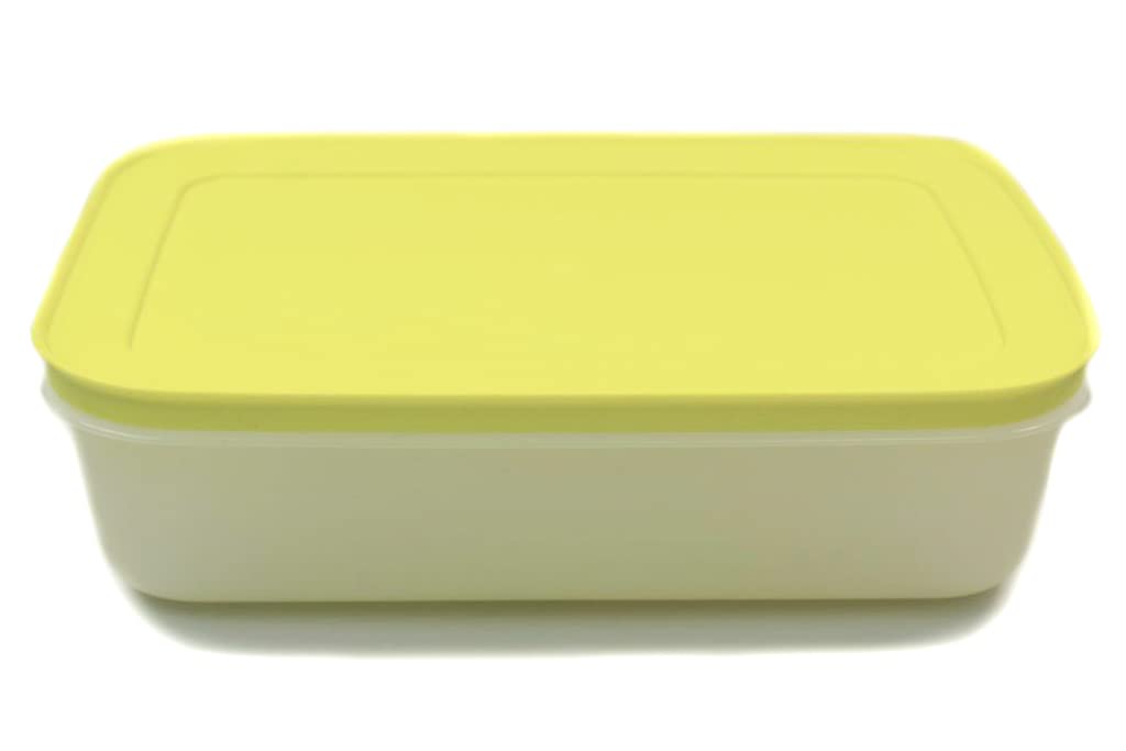 Tupperware Gefrier-Behälter 1,0 L weiß limette flach Eis-Kristall G36 Eiskristall Küche, Haushalt & Wohnen