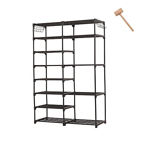 IMVELY 8-Tier Tall Shoe Rack Organizer,24-35 Pairs Metal Shoe Rack for Closet,Shoe Stand,Shoe Shelf,Show Rack,Shoe Storage Cabinet For Entryway Bedroom Living Room Office,Black IMVELY 8-Tier Tall Shoe Rack Organizer,24-35 Pairs Metal Shoe Rack for Closet,Shoe Stand,Shoe Shelf,Show Rack,Shoe Storage Cabinet For Entryway Bedroom Living Room Office,Black