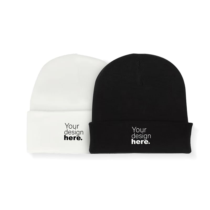 MerchlistCustom Beanie Hat | Unisex Athletic Beanie Hat | Customizable Your Logo/Design |